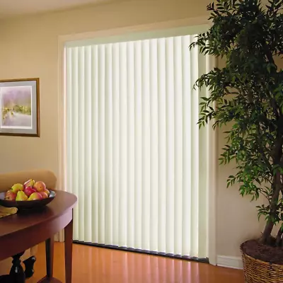 Vertical Blinds Alabaster 3.5 In. PVC Window 78 In. X 84 In. Home Decor Display • $48.60