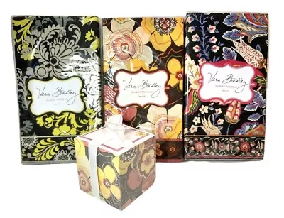 Vera Bradley Paper Guest Towels (15 Ea) & Note Cube Baroque Versailles Buttercup • $49.95