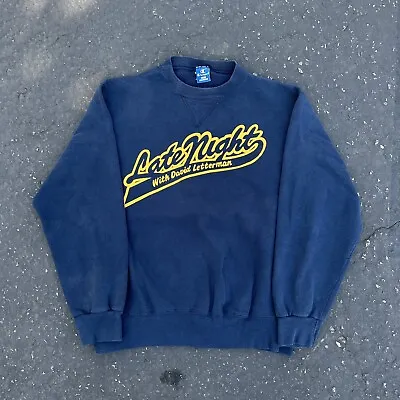 $39.99 • Buy VTG Champion Sweatshirt. 80s Late Night W/ David Letterman Champion Sweat, Sz L