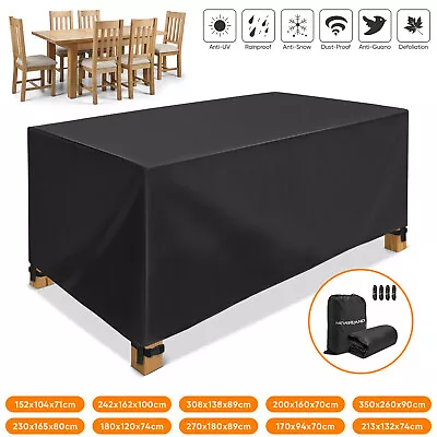 Heavy Duty Waterproof Garden Patio Furniture Cover For Rattan Table Cube Outdoor • £12.89