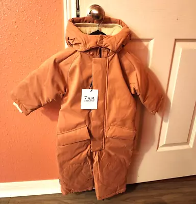 BRAND NEW With Tags 7 A.M. Enfant Snowsuit Grand- Smokey  1-2 T • $69.99