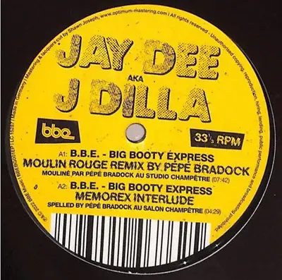 Jay Dee A.K.A J Dilla- B.B.E Vinyl New & Sealed (BBE Music) • £8.49