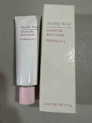 Mary Kay Moisture Rich Mask - Formula 1 - For Dry & Normal Skin - 4 Oz Full Size • $12.80