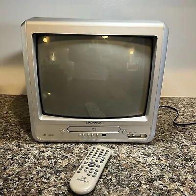 Magnavox MWC13D6-13  TV/DVD Combo W/Remote Gamer CRT TV TESTED & WORKING • $89.99