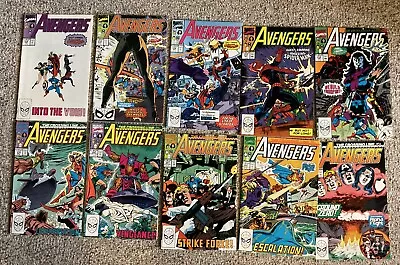 The AVENGERS 314-323 Comic Lot 1990 Marvel SPIDER-MAN/NEBULA/CROSSING LINE • $19.99