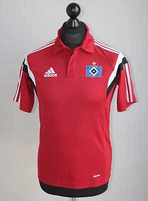Hamburg Hamburger Germany Training Polo Football Shirt Adidas Size S • £19.19