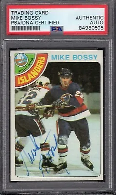 1978-79 Topps Mike Bossy #115 Autographed Rookie Card PSA/DNA • $299.99