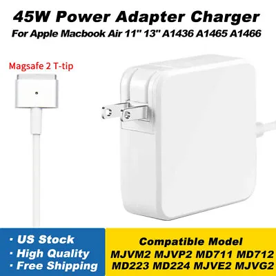 NEW 45W AC Charger Power Adapter Cord For Apple MacBook Air A1436 A1466 A1465 • $11.49