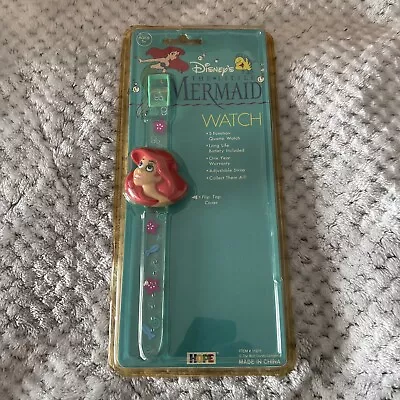 $19.95 • Buy Vintage Disney’s Ariel The Little Mermaid Watch 1989 Hope Industries Rare Design