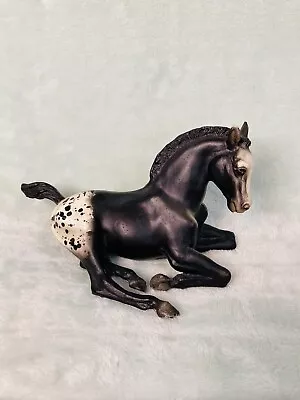 Breyer Traditional- Vintage Laying Down Black Appaloosa Foal • $19.99