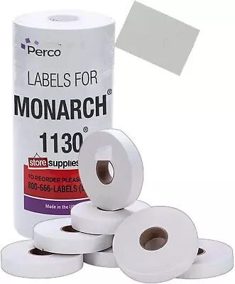 White Pricing Labels For Monarch 1130 Price Gun - Blank 1 Sleeve  • $46.53