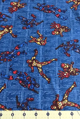 Ironman & Iron Patrior Marvel 34” X 42” Flannel Fabric #684 • $9.89