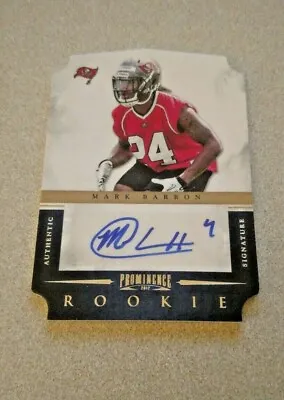 2012 Panini Prominence Rookie Auto #153 Mark Barron Buccaneers /499 • $3.50