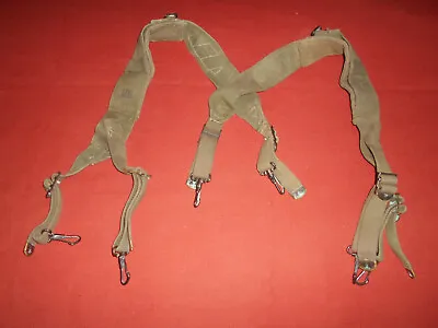 U.S.ARMY  :  M-1936 SUSPENDERS     KOREA To VIETNAM WAR  Era  MILITARIA • $29.99