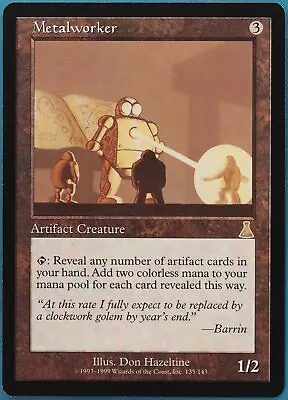 Metalworker Urza's Destiny NM (Reserved List MTG Magic Card) (456870) ABUGames • $171.69