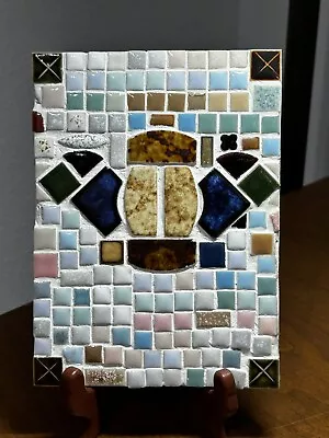 VTG 60’s MID Century Modern Mosaic Ceramic Rectangular Tile Art Trivet-Tray 8” • $28.95