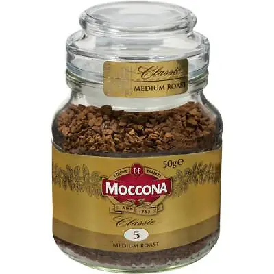 Moccona Classic Freeze Dried Medium Roast Instant Coffee Jar 50g • $11.58