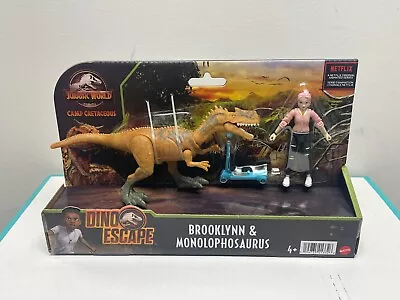 Jurassic World Camp Cretaceous Brooklynn & Monolophosaurus Action Figures - NEW • $29.99