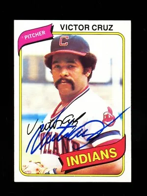 1980 Topps Victor Cruz #99 Indians Signed Autograph Vintage Rare! • $75