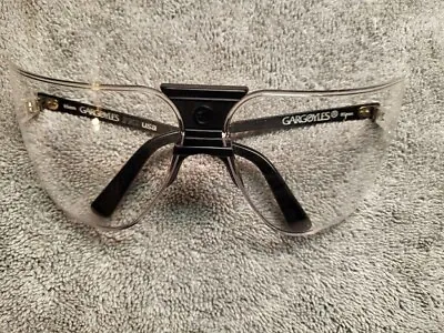 Vintage Black Gargoyles Sunglasses - Clear Safety Glasses • $69