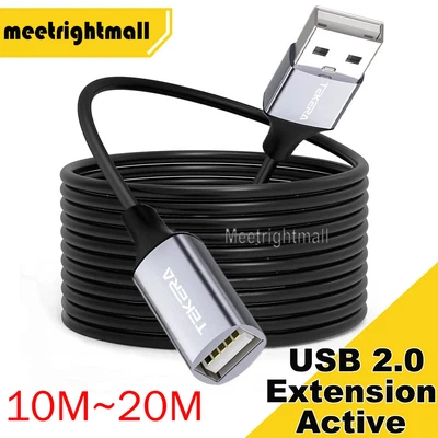 $26.55 • Buy AU USB 2.0 Extension Cable Active Type A Male To Female Repeater Extender Cord 