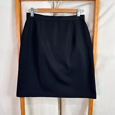 Vintage Country Road Skirt Womens 12 Black High Waisted Mini A-Line Made In Aus • $15.95