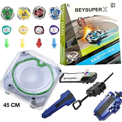 (UK) Beyblade X BX-07 Big Stadium Start Dash Set 2x Launcher Grip Battle Pass • $61.65