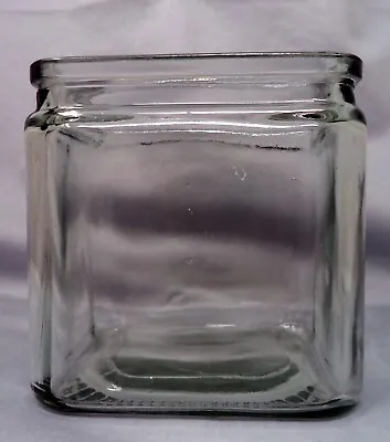 £2.43 • Buy 4  Clear Glass Cubed Vase