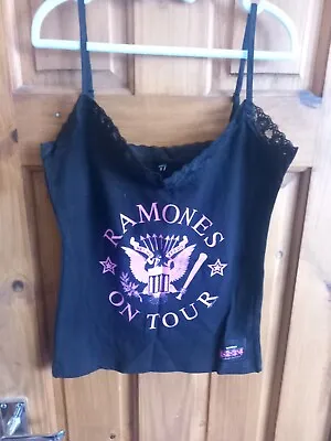 Ladies Ramones Strappy Top Band Shirt Medium • £6.99