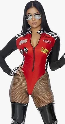 Womens Race Car Corvette Race Suit Body Suit Zentai Speed Suit Small • $32.50