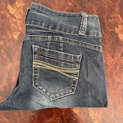 VIP Women’s Blue Jeans Skinny Stretch 28x28 Dark Blue 398 • $5.99