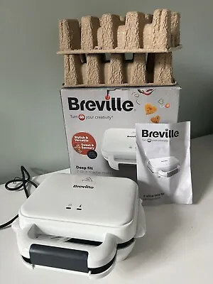 £27.99 • Buy Breville VST091 Deep Fill 2 Slice Sandwich Toastie Maker White