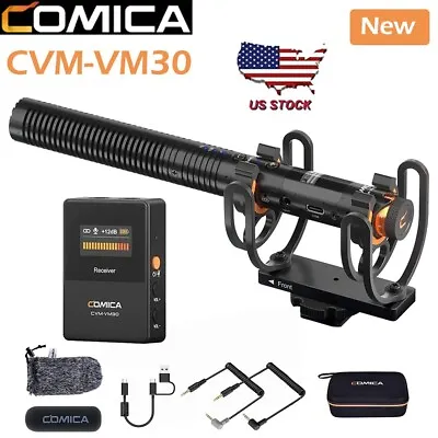 US Comica CVM-VM30 2.4G Super Cardioid Condenser Wireless Shotgun Microphone • $152.10