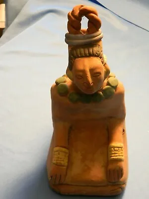 $19.95 • Buy Vintage Mayan Aztec Inca Terracotta Clay Figurine Folk Art