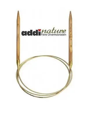 Addi Olive Knitting Needles Fixed Circular Wood 40-150cm - All Sizes & Lengths • £16.20