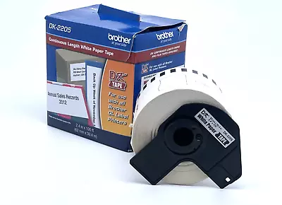 Brother Genuine DK-2205 Continuous Paper Label Roll Cut-to-Length Label 2.4 • $12.92