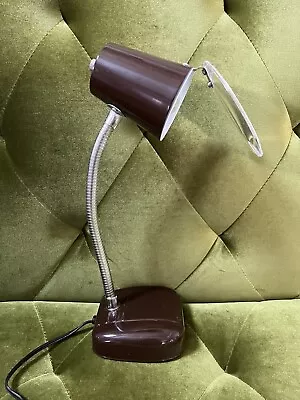 Vintage Desk Lamp With Magnifying  Lens And Bendable Gooseneck • $12