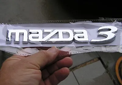 MAZDA 3 Script W/ Scratches Badge Rear Emblem Hatch Back Door *Factory 2nd* • $15.95