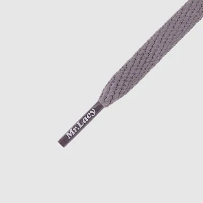 Laces Flat Dark Grey Mr Lacy Smallies High Quality Shoelaces 90cm • £9.48