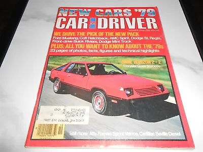 Car & Driver Oct 1978 The New 1979 Cars-Mustang-Colt-AMC Spirit-Dodge • $7