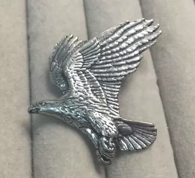 Vintage Badge Pewter Eagle Bird Signed A.R Brown • £5.99