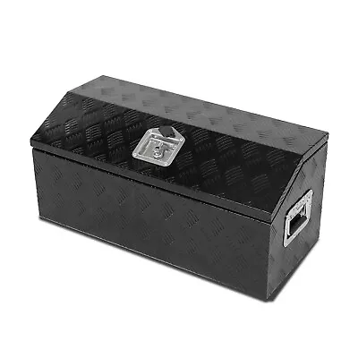 30 X13 X13  Black Aluminum Pickup Truck Trunk Bed Tool Box Trailer Storage+Lock • $103.99