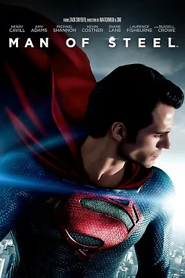 SUPERMAN MAN OF STEEL 11 X17  MOVIE POSTER PRINT #6 • $14.99