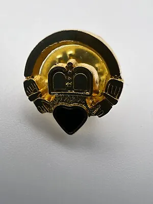 £3 • Buy SMALL IRISH CLADDAGH GREEN HEART Pin Lapel Badge Brooch