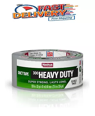 Nashua Tape 1.89 In. X 30 Yd. 300 Heavy-Duty Duct Tape In Silver Air Duct Access • $6.88