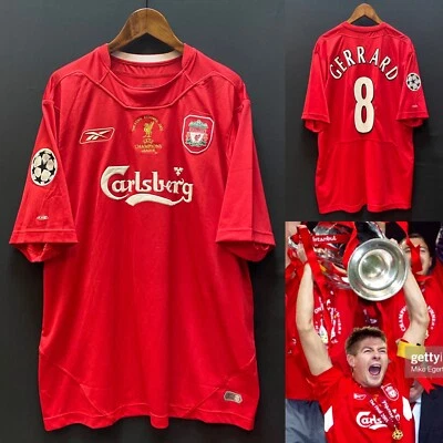 £299.99 • Buy Liverpool 2005 Reebok Home Official Shirt GERRARD UEFA Champions League Final 05