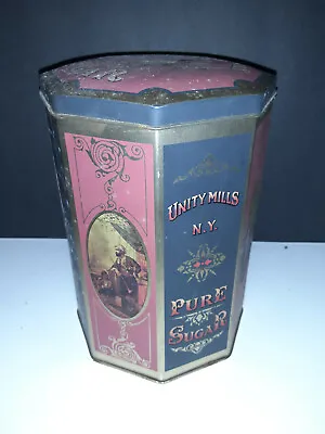 Vintage J R ANTHORN & CO. Tin UNITY MILLS SUGAR By Case Manufacturing CO England • $22.66