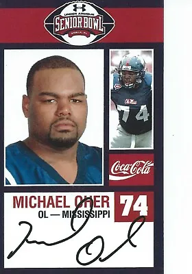 Michael Oher 2009 Rare Senior Bowl Rookie Carolina Panthers  Ole Miss Rebels  • $4.99