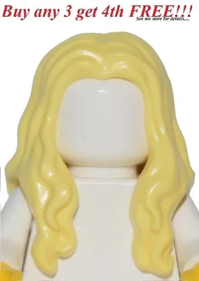 ☀️NEW Lego Minifig Hair Female Girl Long Yellow Blonde Princess Pirate Maiden • $2.99