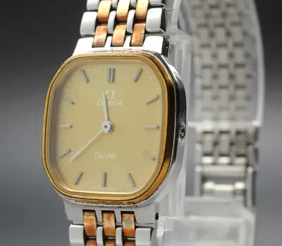 【EXC+5】 Omega De Ville 1387 Quartz Gold Plated Vintage Women's Watch From JAPAN • $169.99